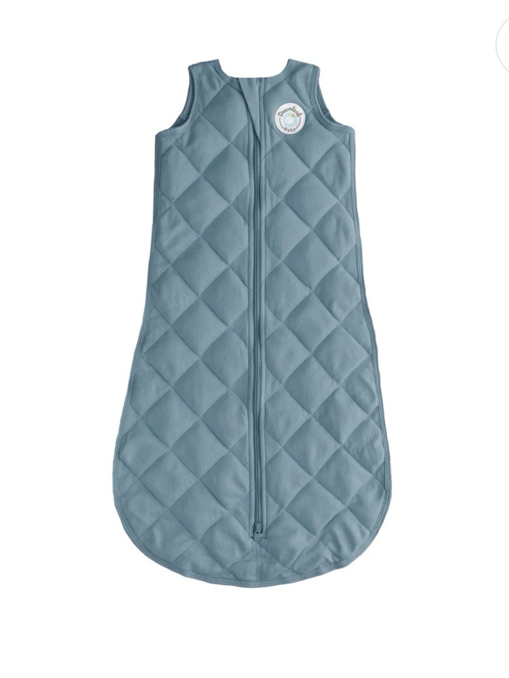 Quilted Blue Baby Sleep Sack with Front Zipper